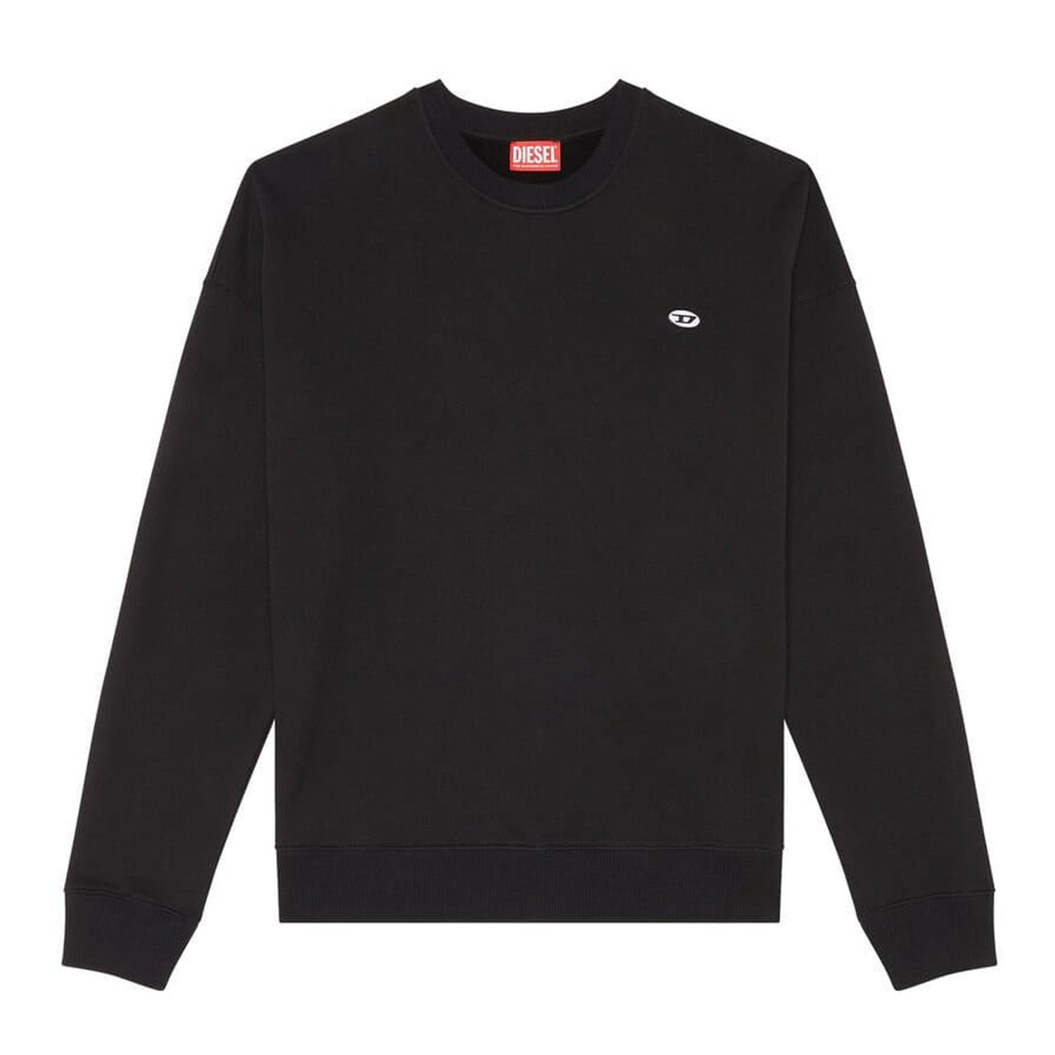 ★関税込み★【DIESEL】S-ROB-DOVAL-PJ スウェットシャツ S-ROB-DOVAL-PJ Man: Sweatshirt with oval D patch | Diesel